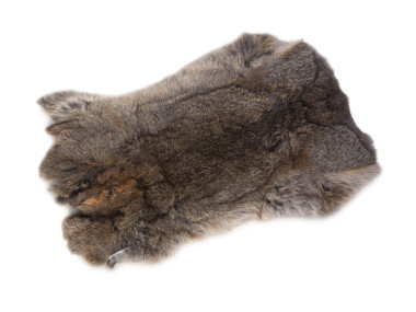 Kaninchenfell Kaninchenbalg Gegerbt